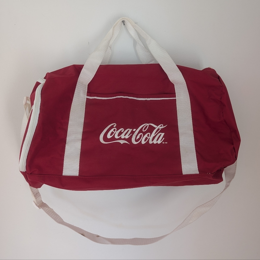 Coca-Cola Classic Red and White Duffel Bag